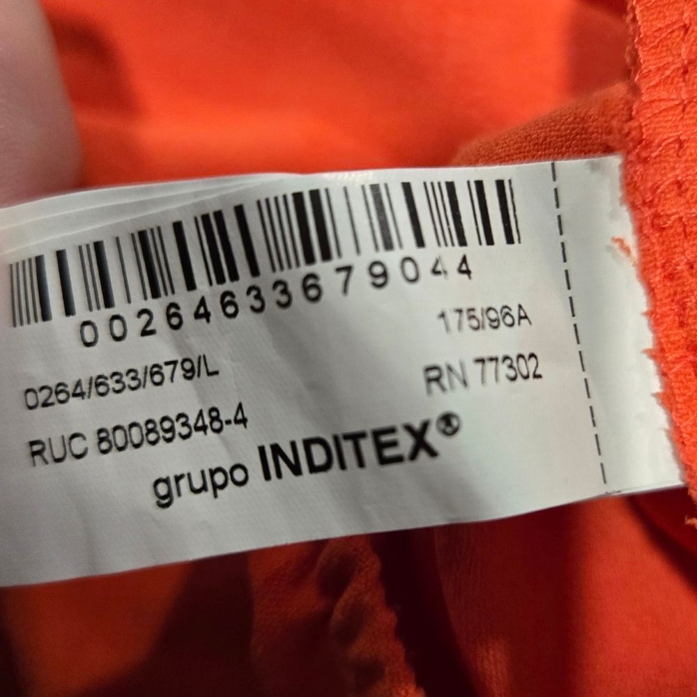 ZARA BRIGHT RED/Orange CREPE PALAZZO JUMPSUIT - Picture 12 of 13